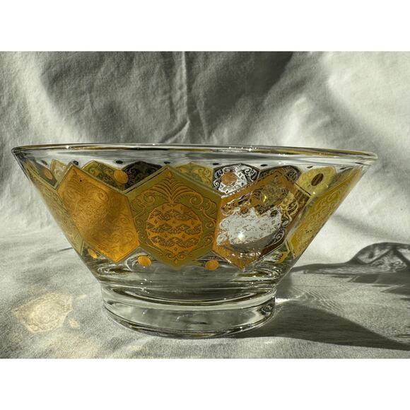 MCM Ned Harris Cera 2.5"H Ice Bucket - Pineapple 24K Gold Plated - Picture 3 of 4